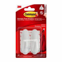 3M 7100117769 home storage hook Indoor Universal hook White 6 pc[s] 