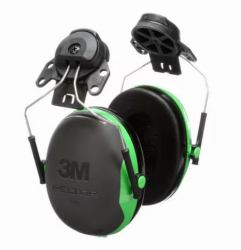 3M PELTOR Helmet Attached Earmuffs X1P3E, 10/Case Protective helmet earmuff 