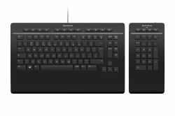 3dconnexion sam 3Dconnexion Pro with Numpad keyboard Office USB + RF Wireless + Bluetooth QWERTY English Black  - UK version
