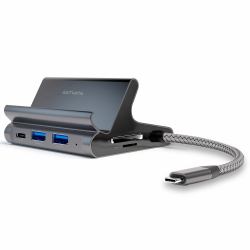 4smarts 7in1 USB 3.2 Gen 1 [3.1 Gen 1] Type-A + Type-C Grey 