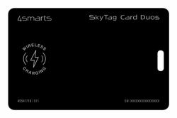 4smarts Location Finder SkyTag Card Duos ReCharge, black 