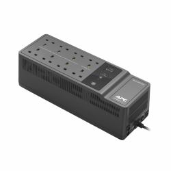 APC Back-UPS, 650VA/400W Floor/Wall Mount, 230V, 8x British BS1363A outlets, USB Type A Port, User Replaceable Battery 