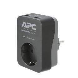 APC PME1WU2B-GR surge protector Black, Grey 1 AC outlet[s] 230 V 