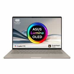 ASUS Zenbook A14 UX3407QA-QD244W Copilot+ PC Snapdragon X1-26-100 Laptop 35.6 cm [14"] WUXGA 16 GB LPDDR5x-SDRAM 1 TB SSD Wi-Fi 6E [802.11ax] Windows 11 Home Beige  - UK version