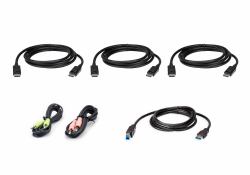 ATEN 1.8M USB DisplayPort Triple Display KVM Cable Kit 