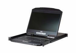 ATEN CL3108 rack console 47 cm [18.5"] 1366 x 768 pixels Metal, Plastic Black 1U 
