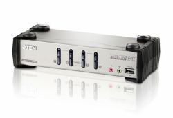 ATEN CS1734B KVM switch Rack mounting Black, Grey 