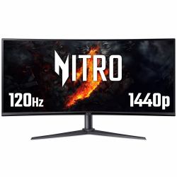 Acer NITRO XZ0 Nitro XZ340CURJ0 34" Curved WQHD 21:9 120Hz 1ms ZeroFrame FreeSync Premium Gaming Monitor 