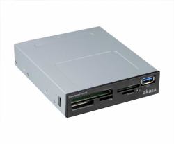 Akasa AK-ICR-27 card reader USB 3.2 Gen 1 [3.1 Gen 1] Internal Black, Grey 