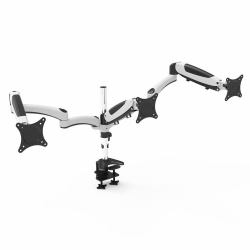Amer Mounts HYDRA3XL monitor mount / stand 71.1 cm [28"] Desk Black, Chrome, White 
