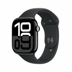 Apple Watch Series 10 [Demo] GPS 46mm Jet Black Aluminium Case with Black Sport Band - S/M 
