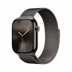 Apple Watch Series 10 [Demo] GPS + Cellular 46mm Slate Titanium Case with Slate Milanese Loop - S/M 