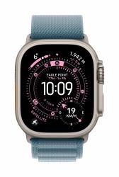 Apple MG9M4ZM/A smart wearable accessory Band Blue Titanium, Polyester, Spandex 