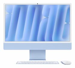 Apple iMac 24-inch with Retina 4.5K display: M4 chip with 10‑core CPU and 10‑core GPU, 16GB, 256GB SSD - Blue  - UK version