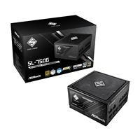 ASRock Steel Legend SL-750G 750W ATX Power Supply Unit, 80 Plus Gold Certified, 120mm Silent Cooling Fan, High Efficiency PSU