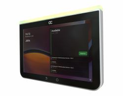 AudioCodes RX PANEL Touch Scheduler for Microsoft T Video conferencing service management system Black 
