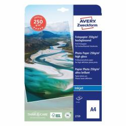 Avery Premium inkjet photopaper A4, 50 sheets, 250 g/m² 
