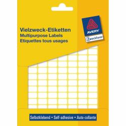 Avery Manual Labels, White, 13 x 8 mm 