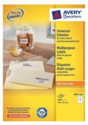 Avery 3653-200 self-adhesive label White 2800 pc[s] 