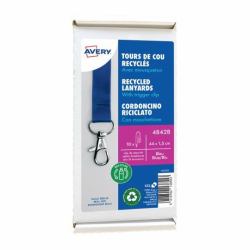 Avery 4842B identity badge/badge holder Metal, Polyethylene terephthalate [PET] 10 pc[s] 