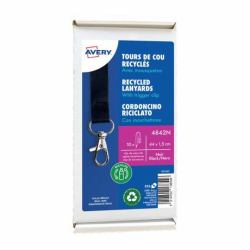 Avery 4842N identity badge/badge holder Metal, Polyethylene terephthalate [PET] 10 pc[s] 