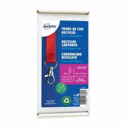 Avery 4842R identity badge/badge holder Metal, Polyethylene terephthalate [PET] 10 pc[s] 