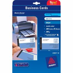 Avery Quick&Clean 85 x 54 mm [x25] business card 200 pc[s] 
