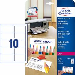 Avery C32026-25 business card Laser/Inkjet Cardboard White 25 pc[s] 