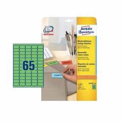 Avery L4792-20 self-adhesive label Green 1300 pc[s] 