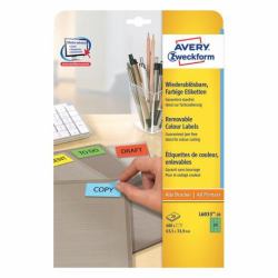 Avery L6033-20 self-adhesive label Rounded rectangle Removable Green 480 pc[s] 