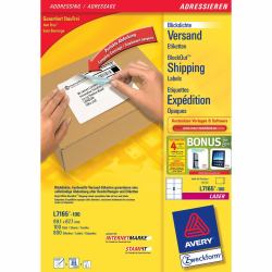 Avery L7165-100 self-adhesive label White 800 pc[s] 