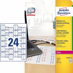 Avery L7950-20 self-adhesive label Rectangle Permanent White 480 pc[s] 
