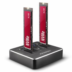 Axagon ADSA-M2C SuperSpeed USB-C 10Gbps dual M.2 NVMe dock 