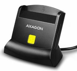 Axagon CRE-SM2 Universal desktop USB contact Smart / ID and SD / microSD / SIM card reader. 
