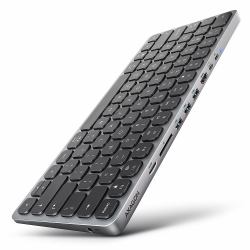Axagon HMC-KB-US, USB 5Gbps hub w. keyboard, HDMI 4K/60Hz, 3x USB-A, SD/mSD, audio, PD 100, US layout  - UK version