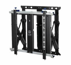 B-Tech Slimline Soft-Open Full Service Videowall Mount with Micro-Adjustment [VESA 600 x 400] 