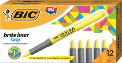 BIC 811935 marker 12 pc[s] Chisel tip Yellow 