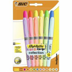 BIC Highlighter Pens Adjustable Chisel Tip 