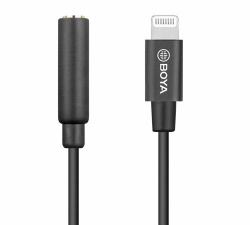 BOYA BY-K3 mobile phone cable Black 3.5mm Lightning 