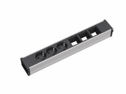 Bachmann 912.006 power extension 3 AC outlet[s] Black,Silver 
