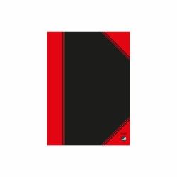 Bantex 100302813 writing notebook A5 96 sheets Black, Red 