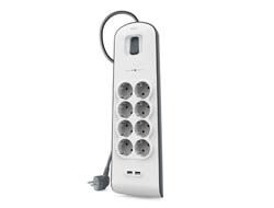 Belkin BSV804VF2M surge protector White 8 AC outlet[s] 2 m 