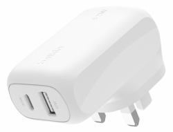Belkin WCB009MYWH mobile device charger Universal White AC Fast charging Indoor 