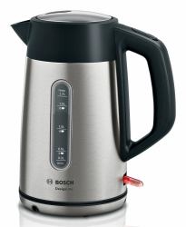 Bosch TWK4P440 electric kettle 1.7 L 2400 W Black, Stainless steel 