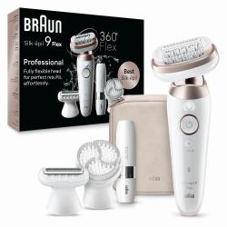 Braun Silk-épil 9 Flex 9-360 3D 40 tweezers Rose, White 