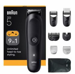 Braun AIO5540 hair trimmers/clipper Black 14 Lithium-Ion [Li-Ion] 