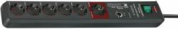 Brennenstuhl Secure-Tec 19.500A 6 AC - outlet[s] Anthracite 3 m - 6-way, 3500W, 3m, Anthracite - Warranty: 12M