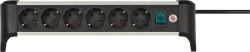 Brennenstuhl Power Extension 3 M 6 Ac - Outlet[S] Indoor Black, - Silver - Warranty: 12M