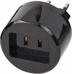 Brennenstuhl 1508500010 power plug adapter Type A Type C [Europlug] Black 