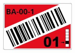 Brother LTZ14090FCB self-adhesive label Rectangle Red 